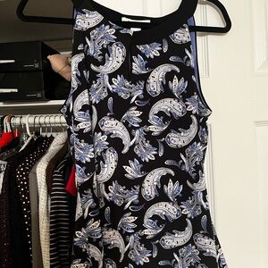 White House Black Market Paisley Print Blouse